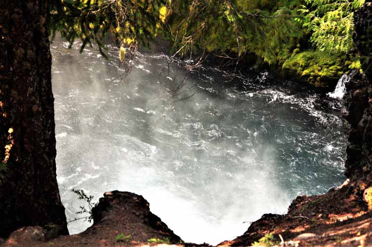 waterfall spray